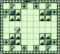 une photo d'Ã©cran de Snoopy s Magic Show sur Nintendo Game Boy
